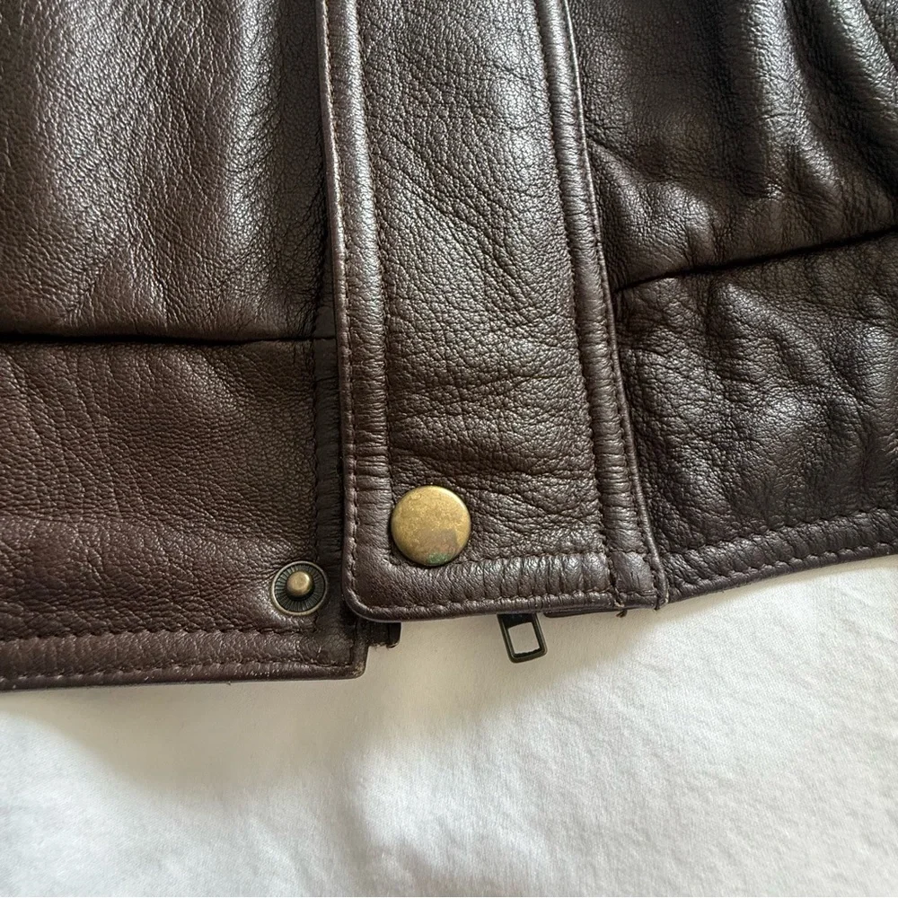 Vintage Wilsons Leather Men’s Bomber Jacket Brown Flight Oversized Jacket XXL - Picture 5 of 15
